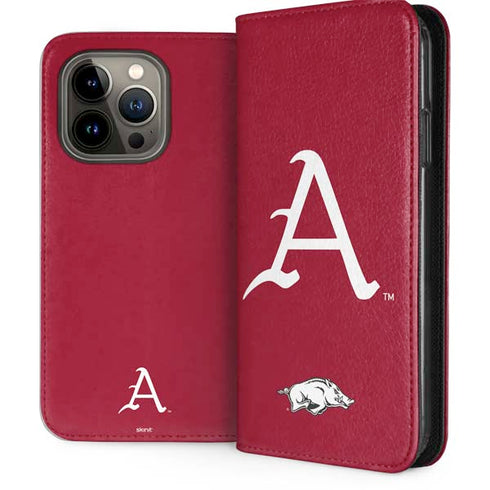 University of Arkansas-Fayetteville A Red iPhone 15 Pro Folio Case